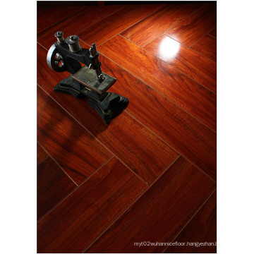 12.3mm HDF Mirror Maple Sound Absorbing Laminate Floor